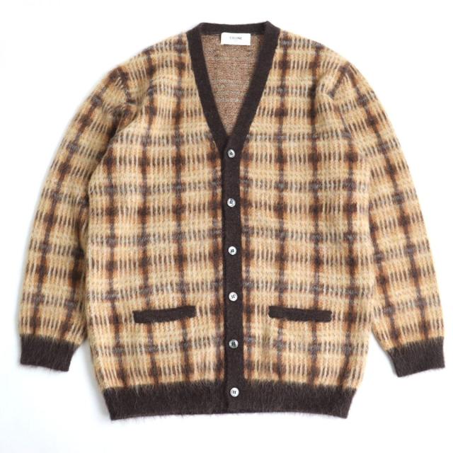 美品】PAUL SMITH モヘヤ混 ブラッシュ ウール カーディガン【M
