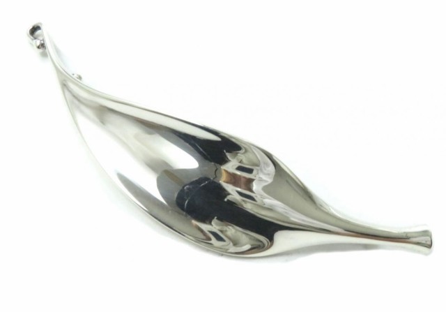 美品★GEORG JENSEN ジョージジェンセン 391 TORUN トールン プリュムリーフモチーフ ブローチ レディース シルバー SV925 重量：27.7ｇ