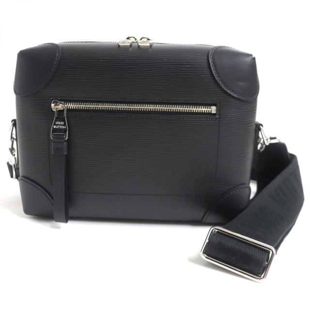 極美品▼LOUIS VUITTON ルイヴィトン M56599 マル・スープル エピ レザー ショルダーバッグ ノワール シルバー金具 伊製 メンズ 保存袋付の通販は