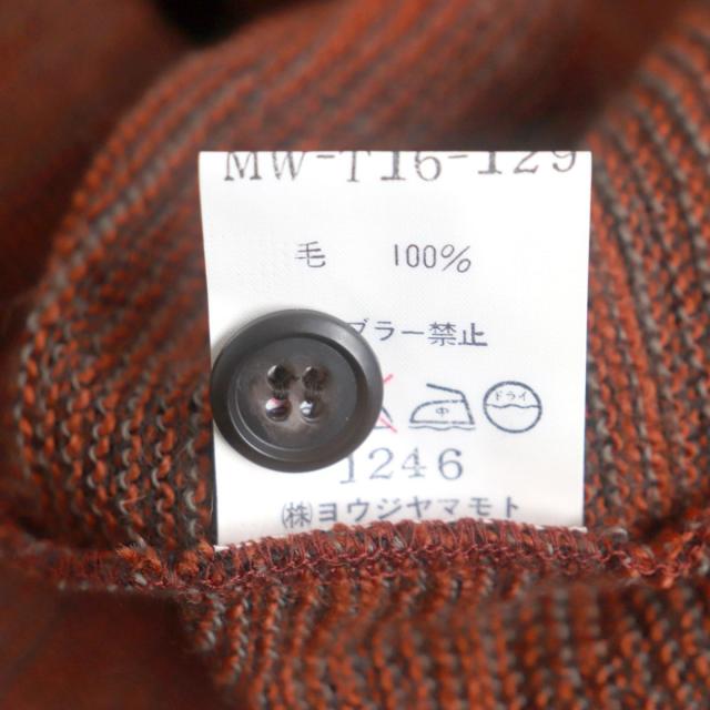 ヨウジヤマモトY's ノーカラージャケット ブラック ウール100% 美品