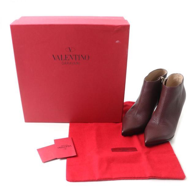 ヴァレンティノガラヴァーニ ショートブーツ ロックスタッズ レザー 美品☆VALENTINO GARAVANI ヴァレンティノガラヴァーニ ロック