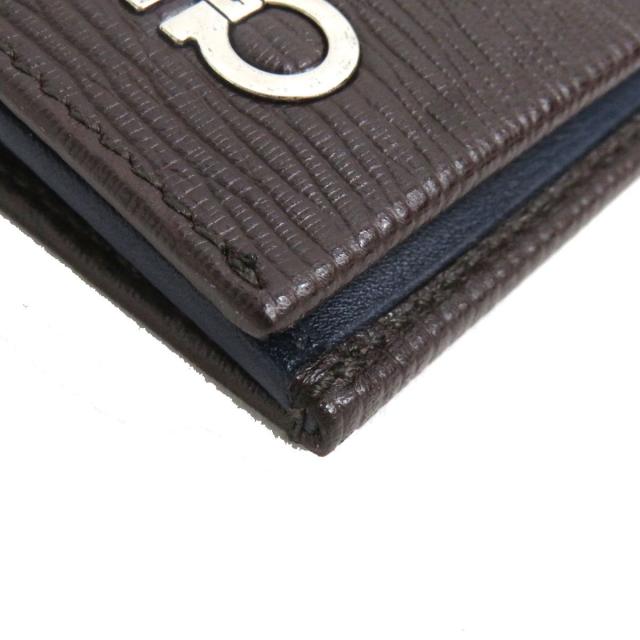 極美品△Salvatore Ferragamo フェラガモ IY-66A069 ダブルガンチーニ 