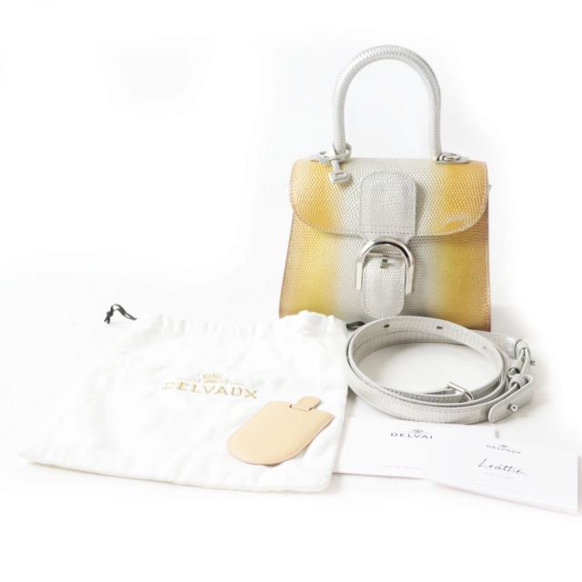 美品◎フランス製 DELVAUX デルヴォー Brillant ブリヨン ミニ 2WAY  
