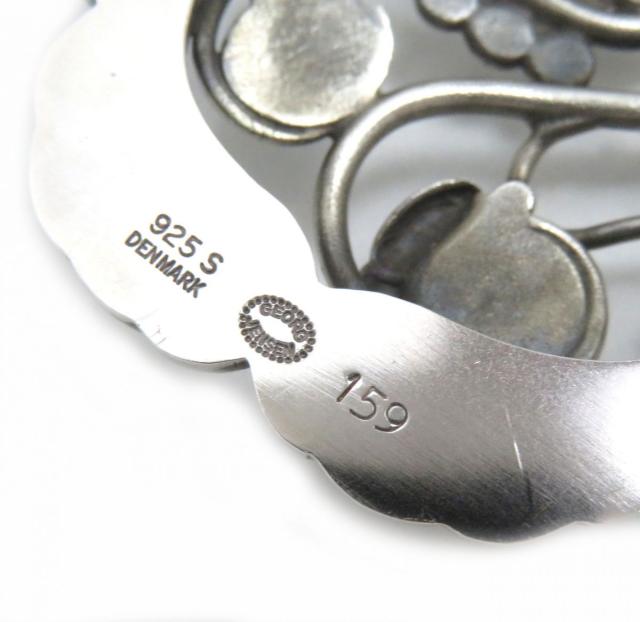 GEORG JENSEN 159 ムーンストーン シルバーブローチ 【公式通販】