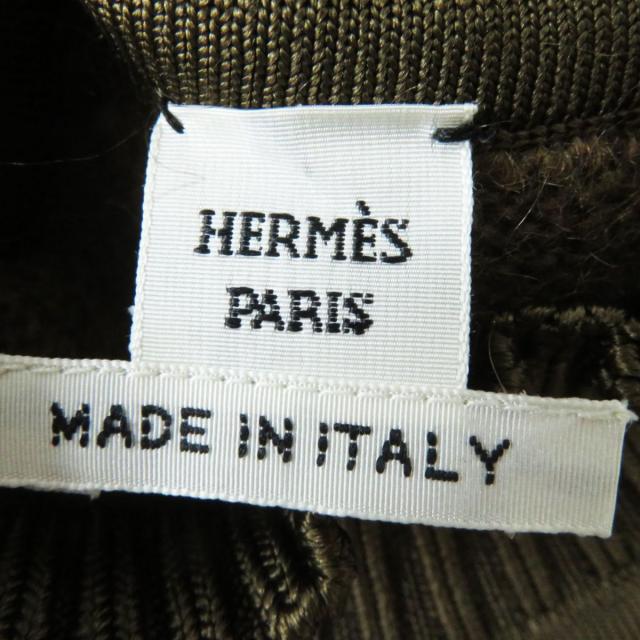 極美品◎イタリア製 HERMES エルメス 22AW モヘア・カシミヤ混