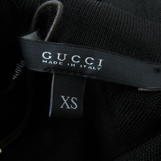GUCCI - 未使用品☆正規品 GUCCI グッチ 297758 バックリボンデザイン ボートネック 半袖 トップス ブラック XS レディース イタリア製 タグ付き GUCCI - 未使用品☆正規品 GUCCI グッチ 297758 バックリボン