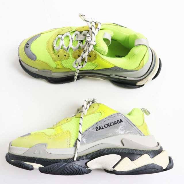 美品○BALENCIAGA バレンシアガ Triple S/トリプルS 533884 USED加工 ダッドスニーカー/シューズ ネオンイエロー×グレー  26.5cmの通販はau PAY マーケット - 衣類＆ブランドリサイクルGREEN | au PAY マーケット－通販サイト