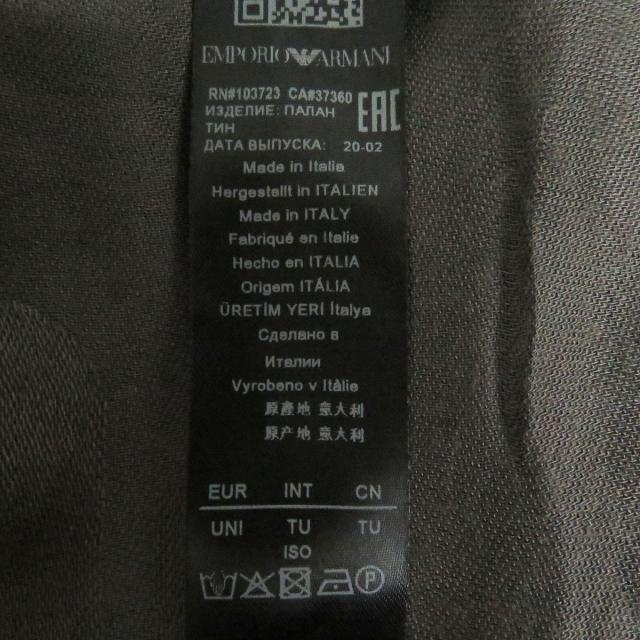 ドンドン見直し】美品□黒タグ 2020年製 EMPORIO ARMANI/エンポリオ