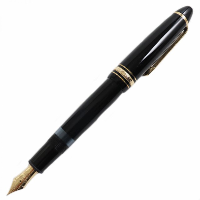 美品●MONTBLANC モンブラン マイスターシュテュック No.146 ペン先14K Fニブ ホワイトスター 万年筆 ブラック×ゴールド