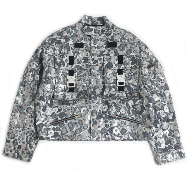 【ドンドン見直し】極美品□ディオール オム 933C401A4566 総柄 ローラーコースターバックル コーティング パンテールブルゾン 48 正規