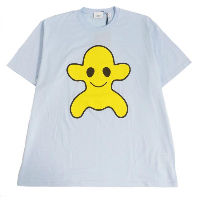 【ドンドン見直し】未使用品□バーバリー 8051976 モンスター プリントデザイン 半袖Tシャツ/カットソー ライトブルー XL イタリア製 正規