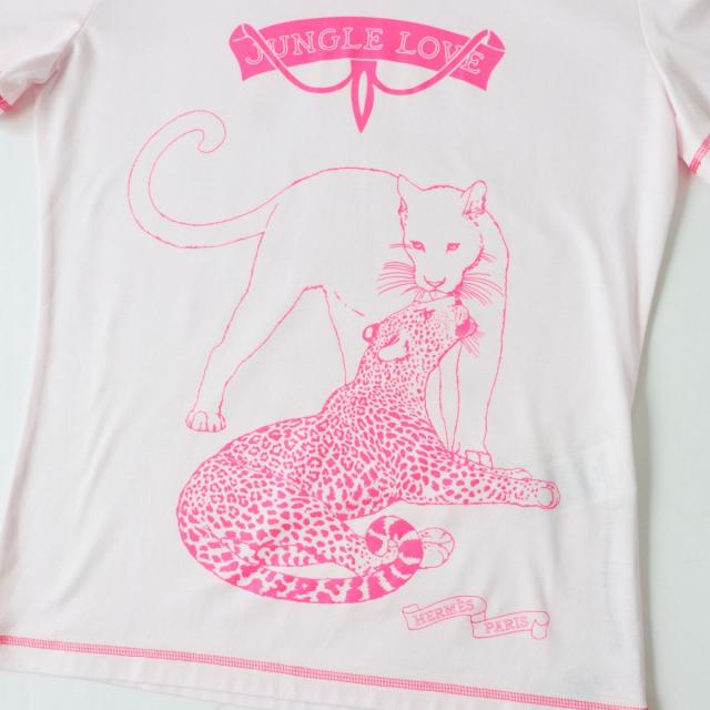 未使用品◎22年 正規品 HERMES エルメス レディース ジャングルラブ 半袖 カットソー／Tシャツ ライトピンク×ネオンピンク 34 タグ付き 楽天市場】未使用品◎22年 正規品 HERMES エルメス レディース