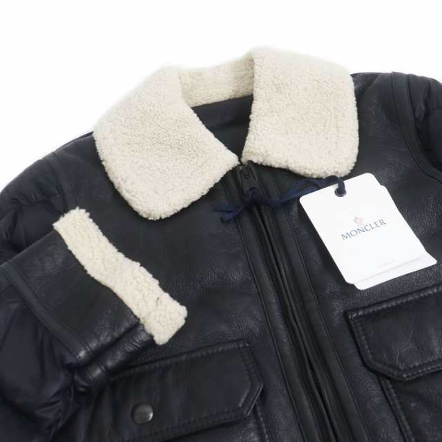 極美品□MONCLER/モンクレール LAREDO GIUBBOTTO ナイロン切替 WZIP レザー ムートンダウンジャケット/パファージャケット  ブラック 2の通販はau PAY マーケット - 衣類＆ブランドリサイクルGREEN | au PAY マーケット－通販サイト