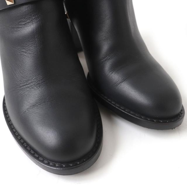 VALENTINO ブーツ 36 極美品 黒 ヴァレンティノ ガラヴァーニ