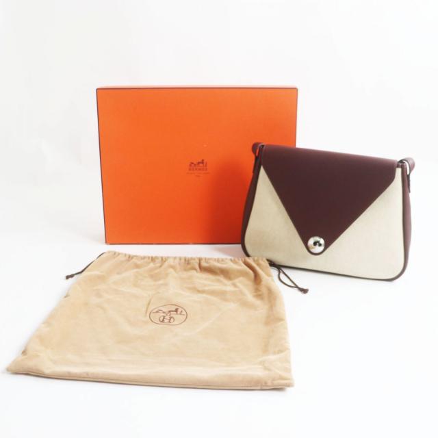 極美品◎フランス製 HERMES エルメス クリスティーヌ ブッフル トワル  