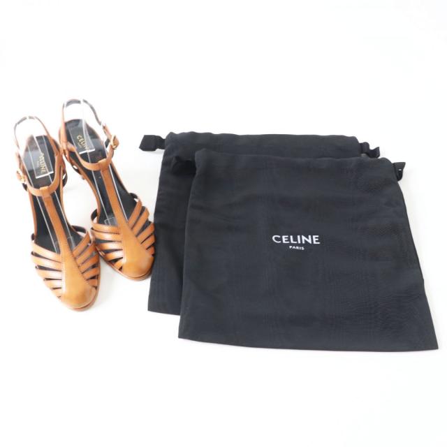 極美品◎イタリア製 CELINE セリーヌ レディース レザー ストラップ  