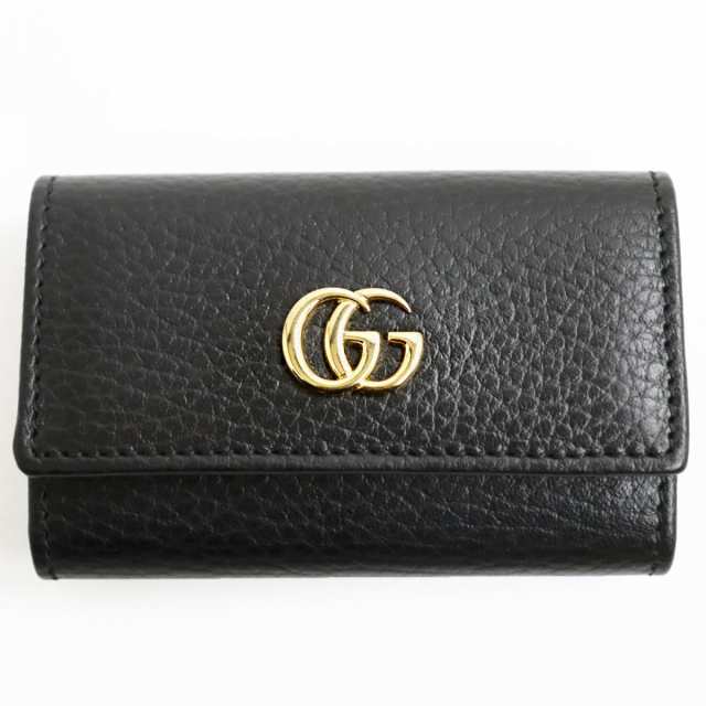 極美品＊GUCCI グッチ GGマーモント レザー 6連キーケース ブラック GUCCI - □極美品□ GUCCI グッチ 435305 0416 GGマーモント