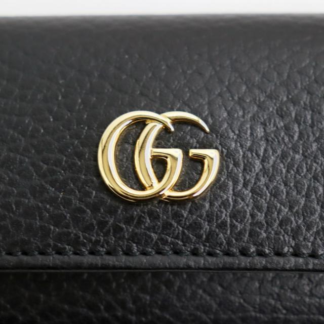 未使用品○GUCCI グッチ 456118 GGマーモント 6連 レザーキー