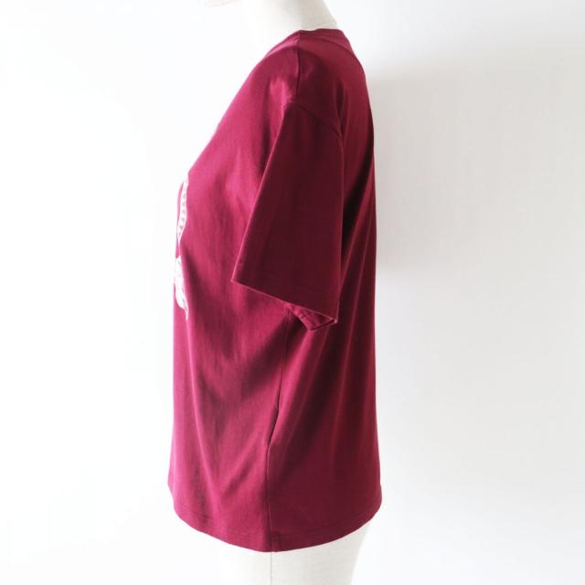 HERMES - 極美品◎正規品 仏製 HERMES エルメス 20SS レディース Couvertures et tenues 馬着 コットン100％ 半袖 Tシャツ／カットソー ボルドー 34 極美品◎正規品 仏製 HERMES エルメス 20SS レディース