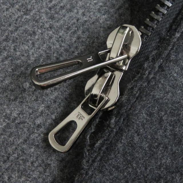 ドンドン見直し】極美品△トムフォード ファー・フード・レザーパッチ