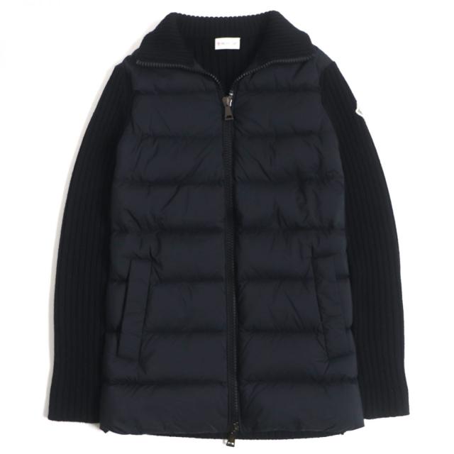 極美品▽2021年製 MONCLER モンクレール CARDIGAN ロゴワッペン