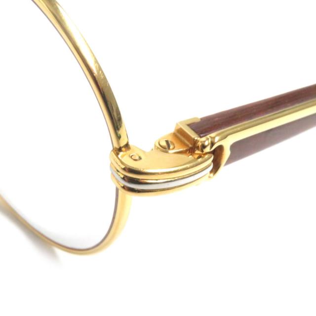 【最終値下げ】カルティエ　ゴールドオーバルフレーム サングラス カルティエゴールドフレーム オーバル型