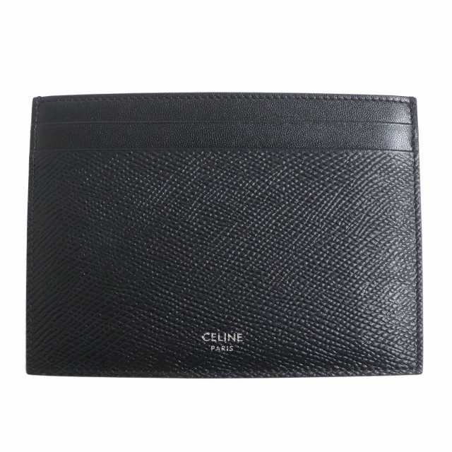 未使用品□CELINE/セリーヌ ロゴ入り カーフスキン レザー