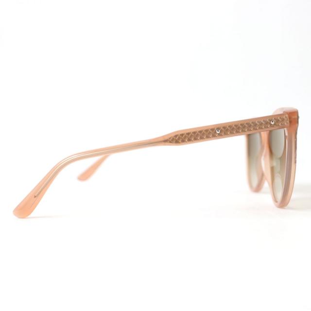 【ドンドン見直し】極美品△ボッテガヴェネタ BV0119S パイソンレザー使い キャットアイ サングラス ピンクブラウン系 55□16-145_4