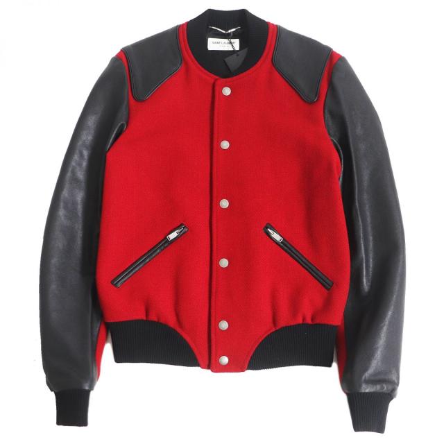 Saint Laurent サンローラン テディ バーシティジャケット SAINT LAURENT (サンローラン) TEDDY JACKET (テディジャケット