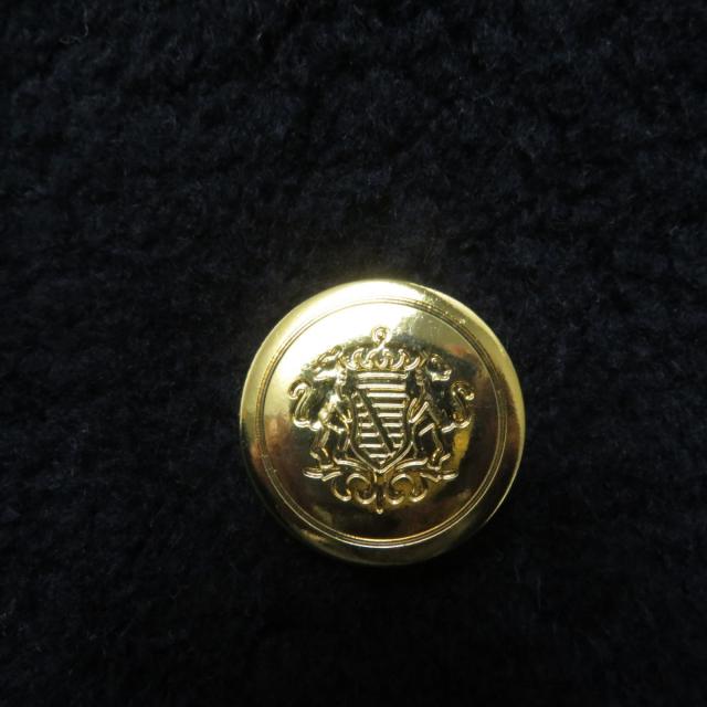 【ドンドン見直し】極美品★ 正規品 サードマガジン A0823FC 233 金ボタン付き ボアPコート レディース 紺 9 日本製_5