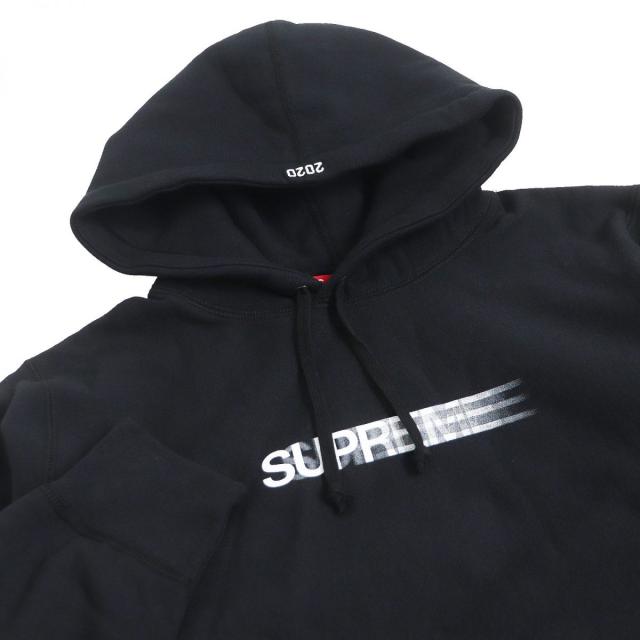 シュプリーム モーションロゴ スウェットパーカー Sサイズ ブラック【明細付き】 シュプリーム パーカー S logo Zip Up Hooded Sweatshirt メンズ SIZE