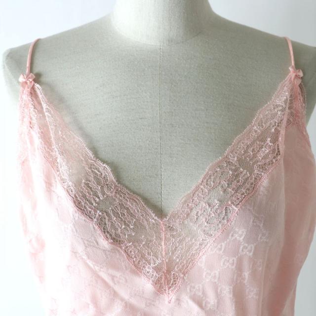 未使用品☆2021年 グッチ 629249・631681 GG柄 シルク100  