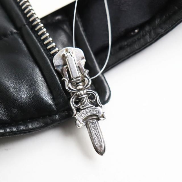 美品○CHROME HEARTS クロムハーツ 2225-304-9826 ラムレザー