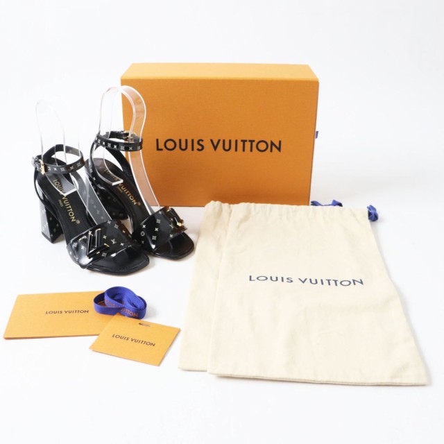 未使用品◎23年 伊製 LOUIS VUITTON ルイヴィトン 1ABVV1 レディース シェイク ライン サンダル パテントレザー モノグラム柄  黒 36 1／2の通販はau PAY マーケット - 衣類＆ブランドリサイクルGREEN | au PAY マーケット－通販サイト