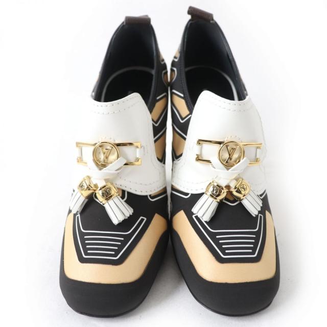 未使用品☆LOUIS VUITTON ルイヴィトン スウィフト・ライン LVロゴ金具・タッセル付き ブーティー マルチカラー 36 レディース イタリア製 未使用品☆LOUIS VUITTON ルイヴィトン スウィフト・ライン LVロゴ金具