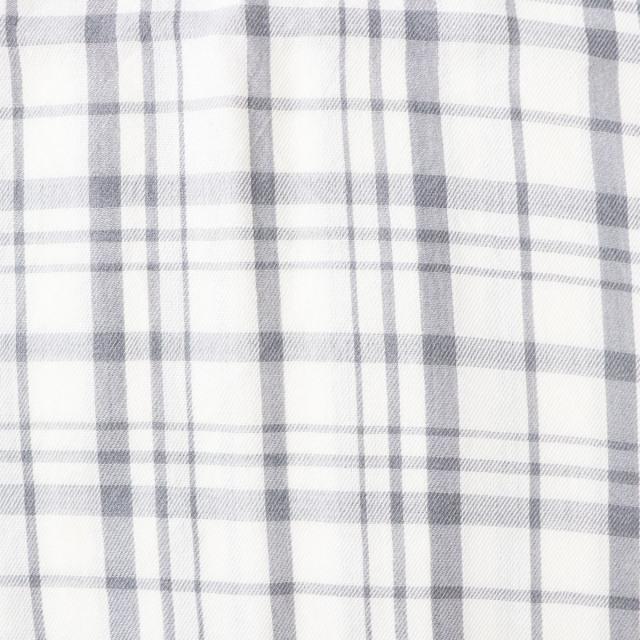 極美品◎正規品 イタリア製 DIOR ディオールオム メンズ カシミヤ×シルク ストール／ショール／マフラー ホワイト×グレー チェック柄の通販は