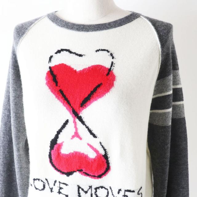 美品◎正規品 21AW 伊製 Christian Dior クリスチャンディオール 144S50GM058 レディース LOVE MOVES カシミヤ100％ ニットプルオーバー 38 美品◎正規品 21AW 伊製 Christian Dior クリスチャンディオール
