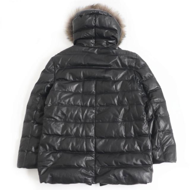 極美品□20AW EMMETI／エンメティ ティアゴ ラムナッパシルクレザー  