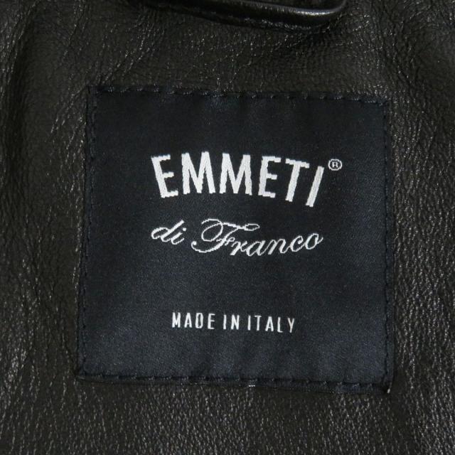 極美品□20AW EMMETI／エンメティ ティアゴ ラムナッパシルクレザー  