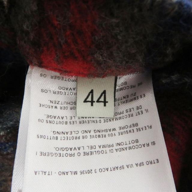 ETRO チェスターコート サイズ46 チェック柄 ETRO エトロ / ウールカシミヤ 2Bシングルチェスターコート