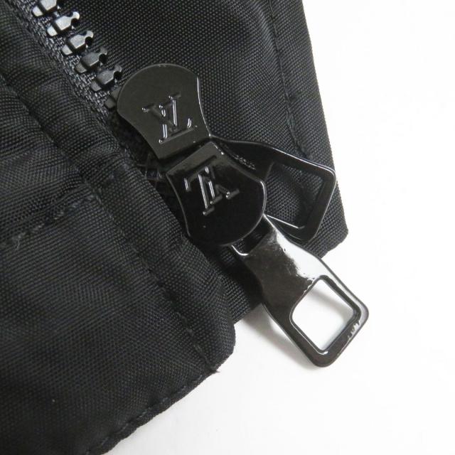 極美品□20SS ルイヴィトン 1A63FQ モノグラム スプレー WZIP パテッドブルゾンジャケット 黒×青 48 伊製 正規品_6