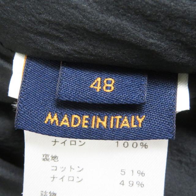 極美品□20SS ルイヴィトン 1A63FQ モノグラム スプレー WZIP パテッドブルゾンジャケット 黒×青 48 伊製 正規品_8