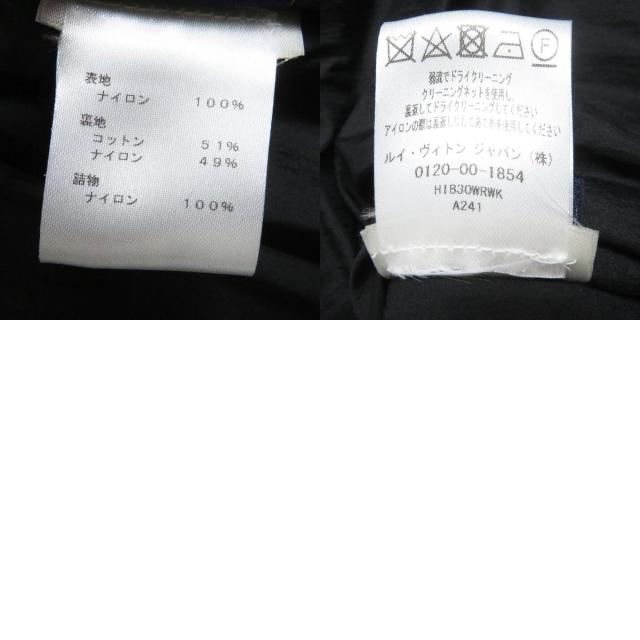 極美品□20SS ルイヴィトン 1A63FQ モノグラム スプレー WZIP パテッドブルゾンジャケット 黒×青 48 伊製 正規品_9