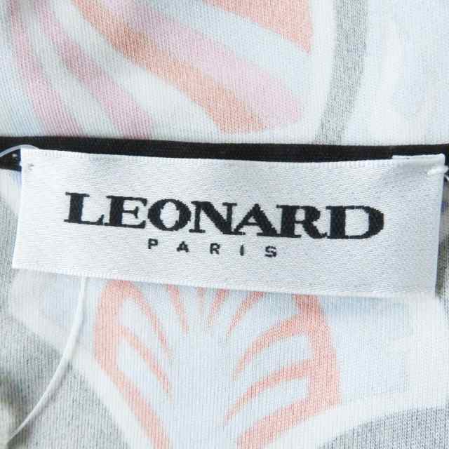 極美品 LEONARD レオナール 0420909 長袖 ワンピース ブラック