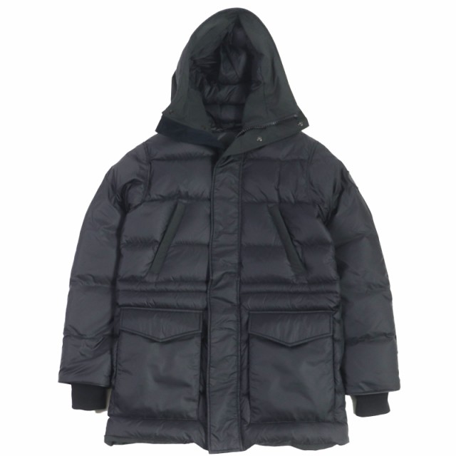 極美品 CANADA GOOSE カナダグース 3206MB Silverthrone Parka ポリエステル コットン Black Labe ダウンジャケット ブラック S カナダ製