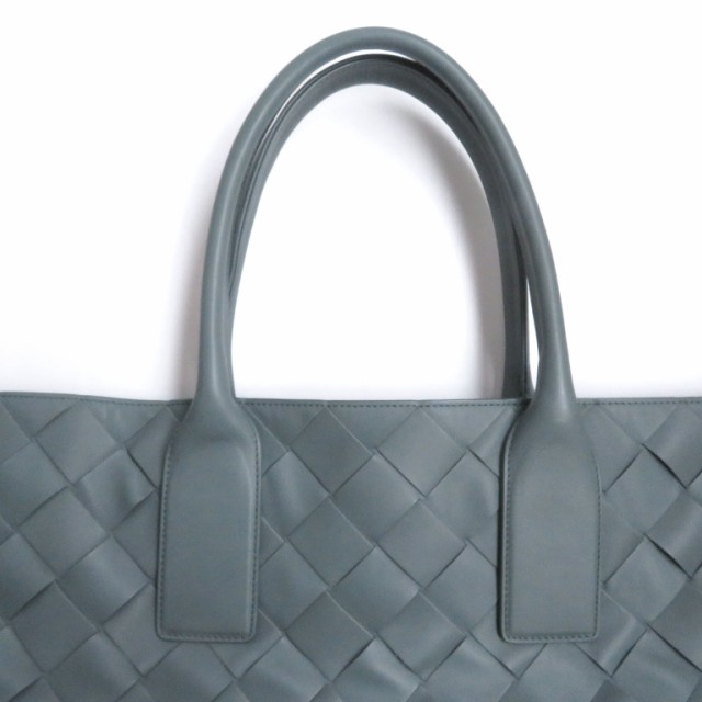 美品 BOTTEGAVENETA ボッテガヴェネタ 629888 イントレチャート ポーチ付き レザートートバッグ ブルーグレー系 イタリア製  メンズの通販はau PAY マーケット - 衣類＆ブランドリサイクルGREEN | au PAY マーケット－通販サイト