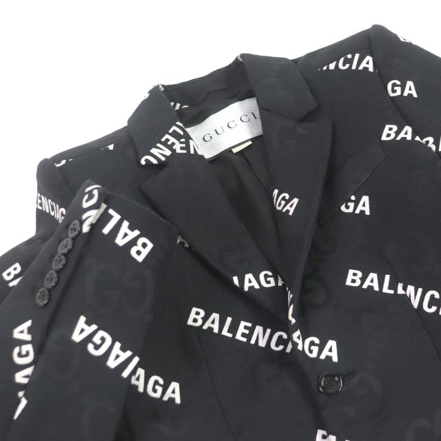 【ドンドン見直し】極美品 GUCCI BALENCIAGA 21AW 676014 The Hacker Jumbo GG Jacket ハッカープロジェクト ジャケット48 正規品_1