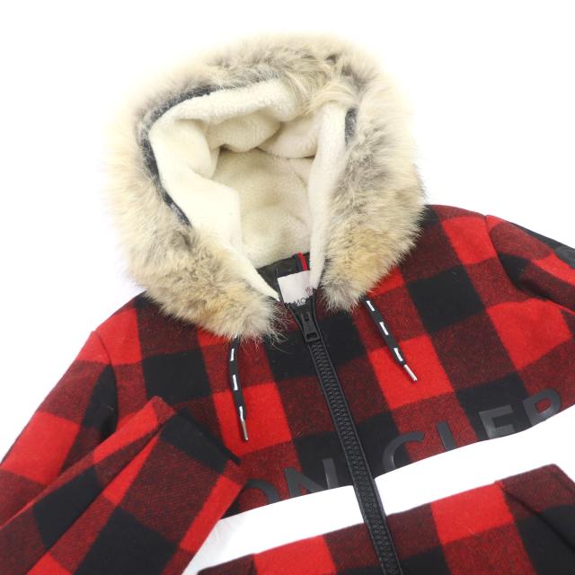 MONCLER ☆ チェック柄 ダウンジャケット 美品 MONCLER モンクレール 20-21AW STECKNADEL HORN ウール