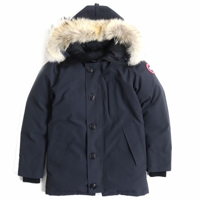 美品 カナダグース 3438JM JASPER PARKA ジャスパーパーカ ファー・フード付 ダウンジャケット ネイビー XS （日本約S） 国内正規品 メン