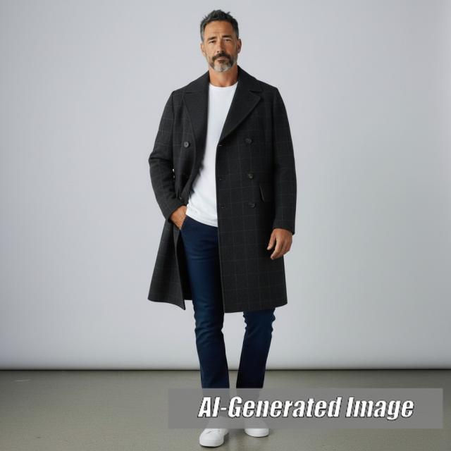 極美品 ボッテガヴェネタ 17AW カシミヤ100% ダブルチェスターコート グレー 46 ハンガー・ガーメント付 伊製 正規品_1